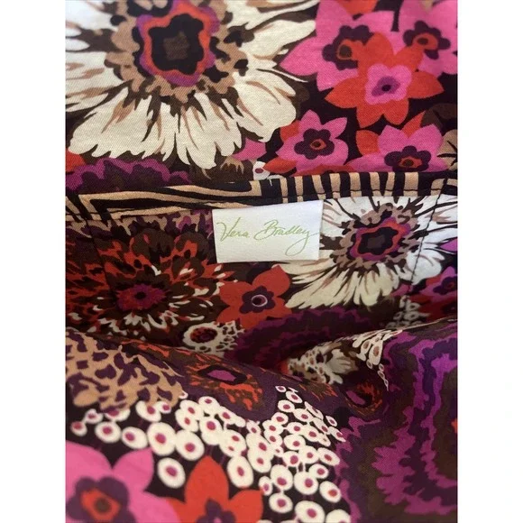 Vera Bradley Leather And Quilted‎ Print Shoulder Bag - Picture 2 of 7